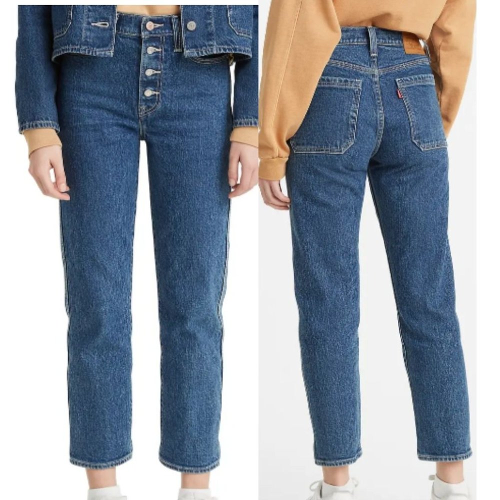 NWT Levi's Wedgie High Waist Crop Straight jeans